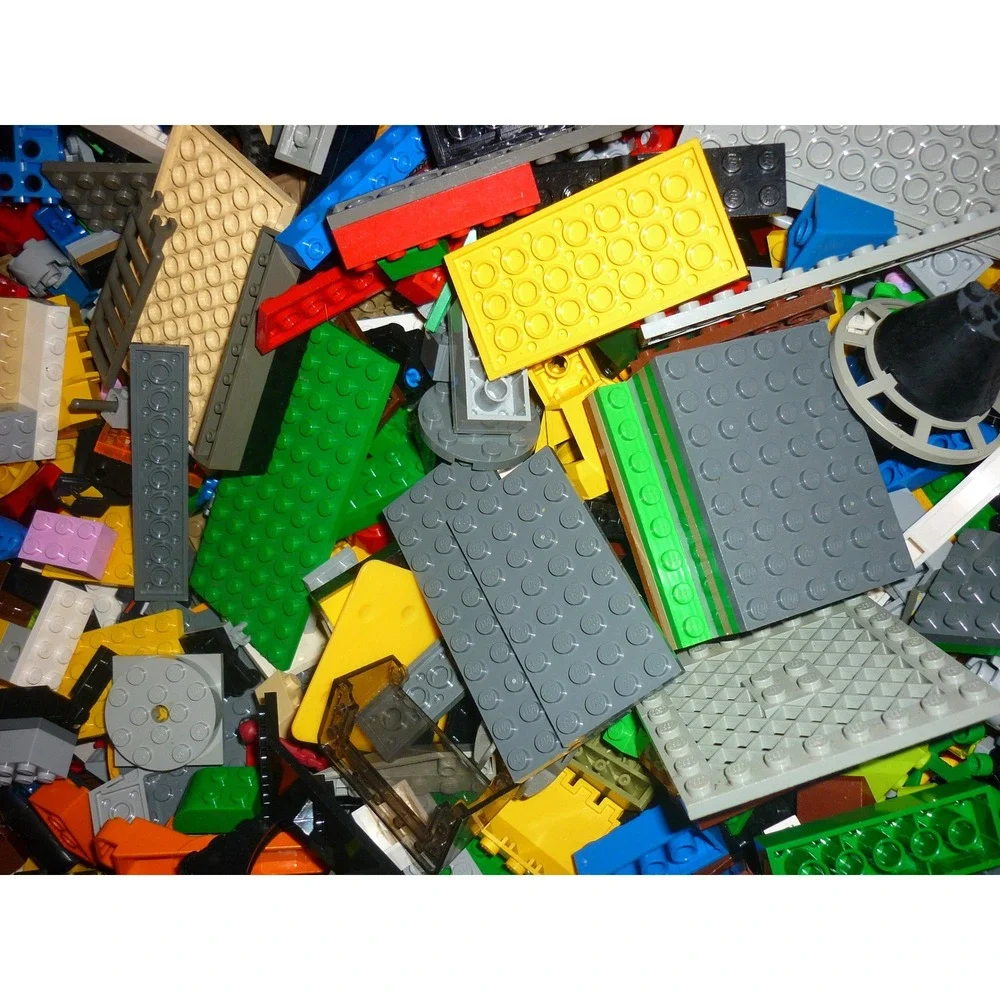 LEGO Bulk Mixed Lot‎ Bricks Plates Wheels Gears Technic Space City Assorted 5lb